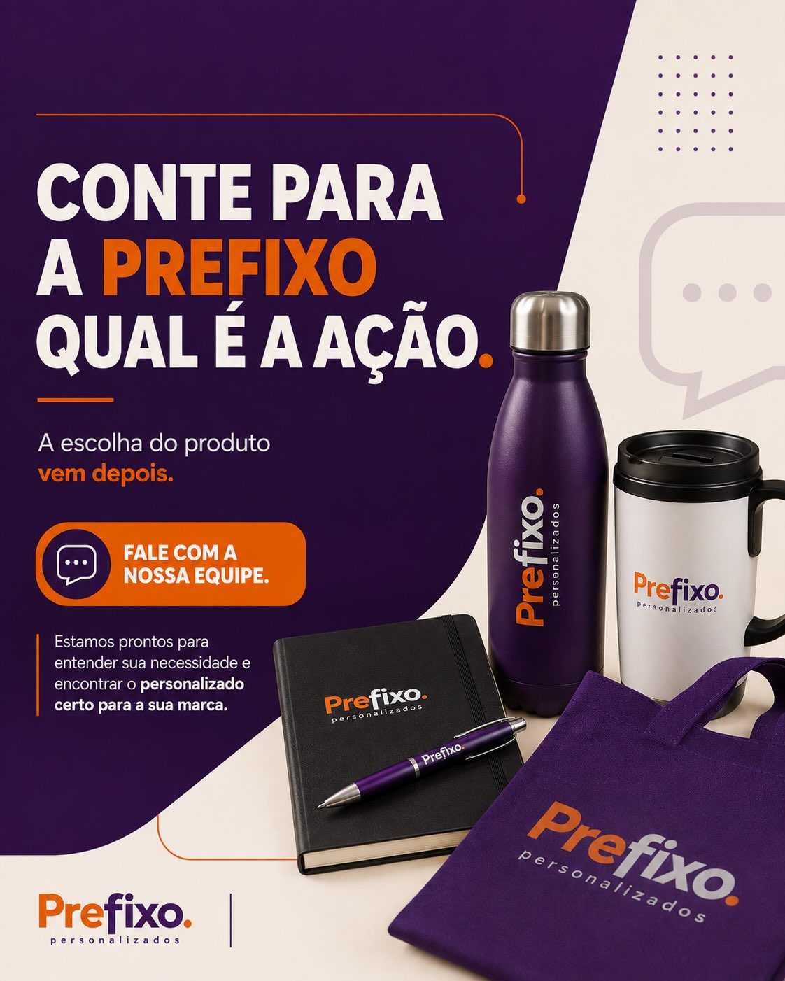 Conte para a Prefixo qual é a ação — fale com a nossa equipe